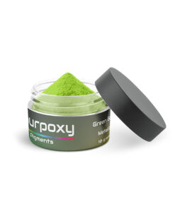 Gold green mica pigment