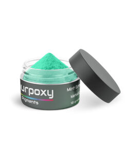 Mint green mica pigment